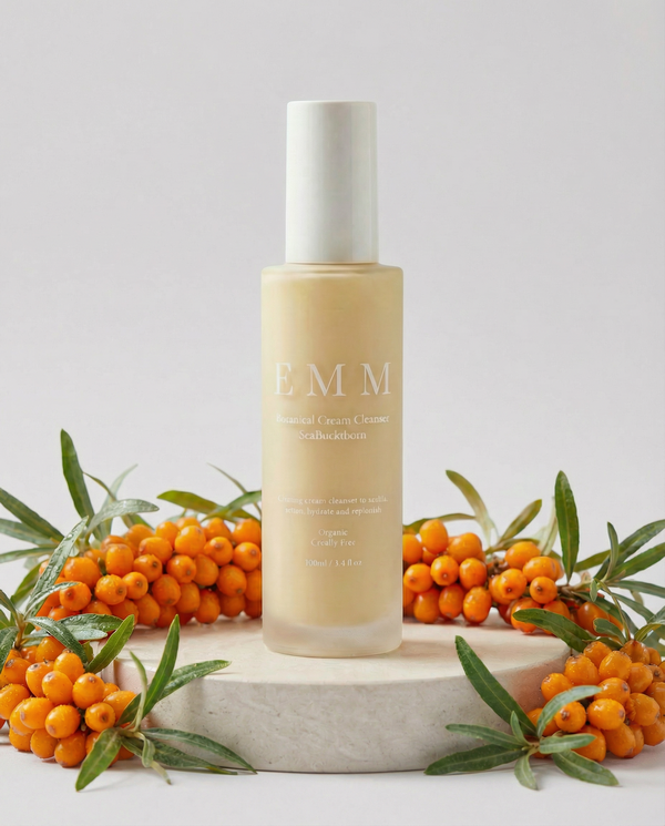 Sea Buckthorn Gentle Detox Cleanser. A softly structured, unscented cream cleanser designed to cleanse the skin effectively.