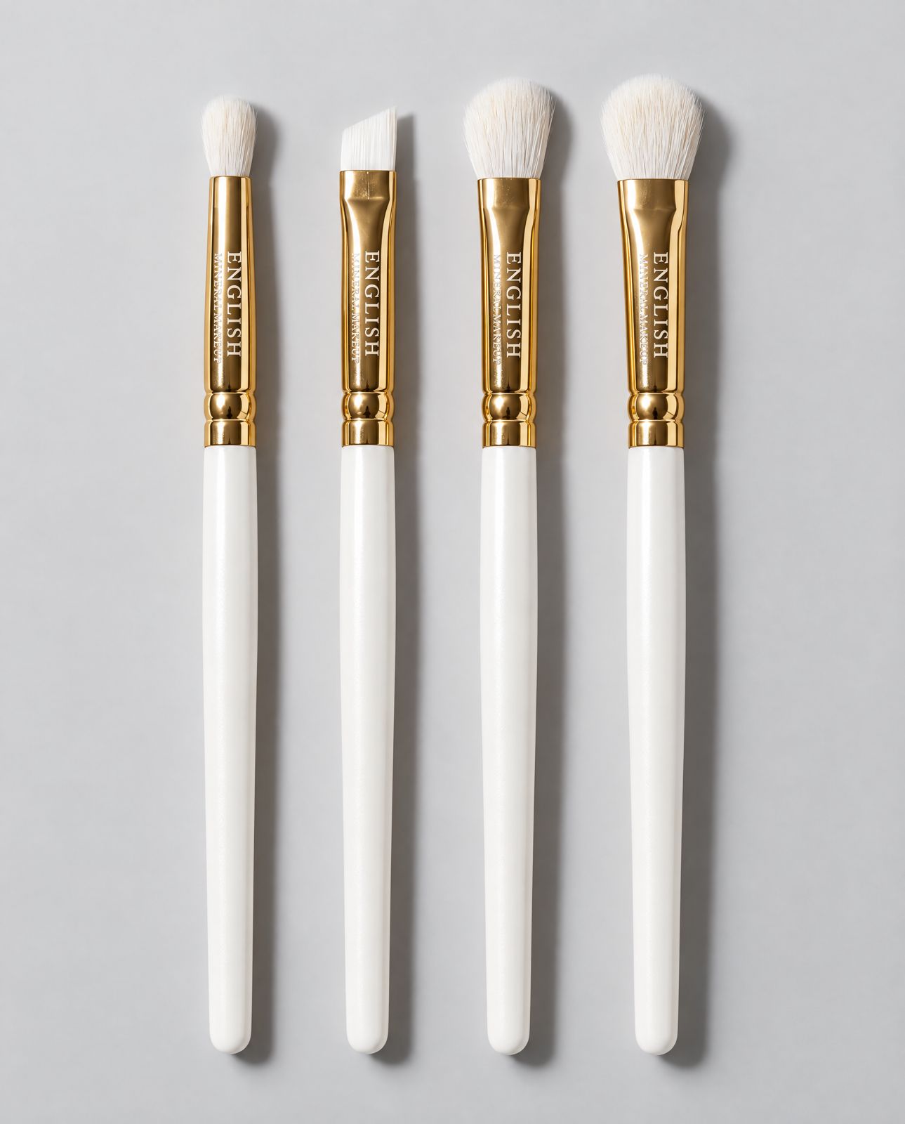 The Eye Edit. 4 Professional brushes for applying, blending and defining your mineral eye pigments.