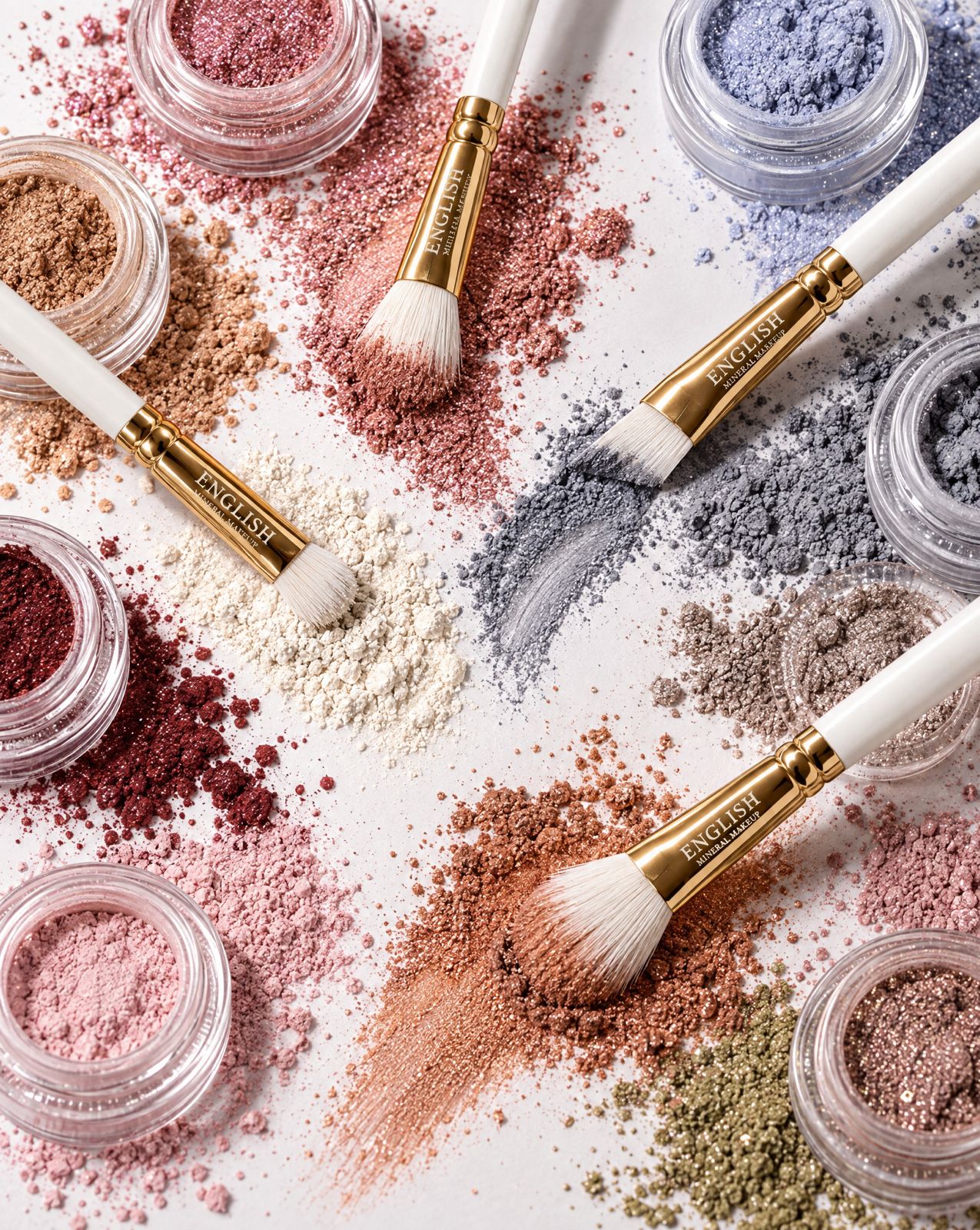 The Eye Edit. 4 Professional brushes for applying, blending and defining your mineral eye pigments.